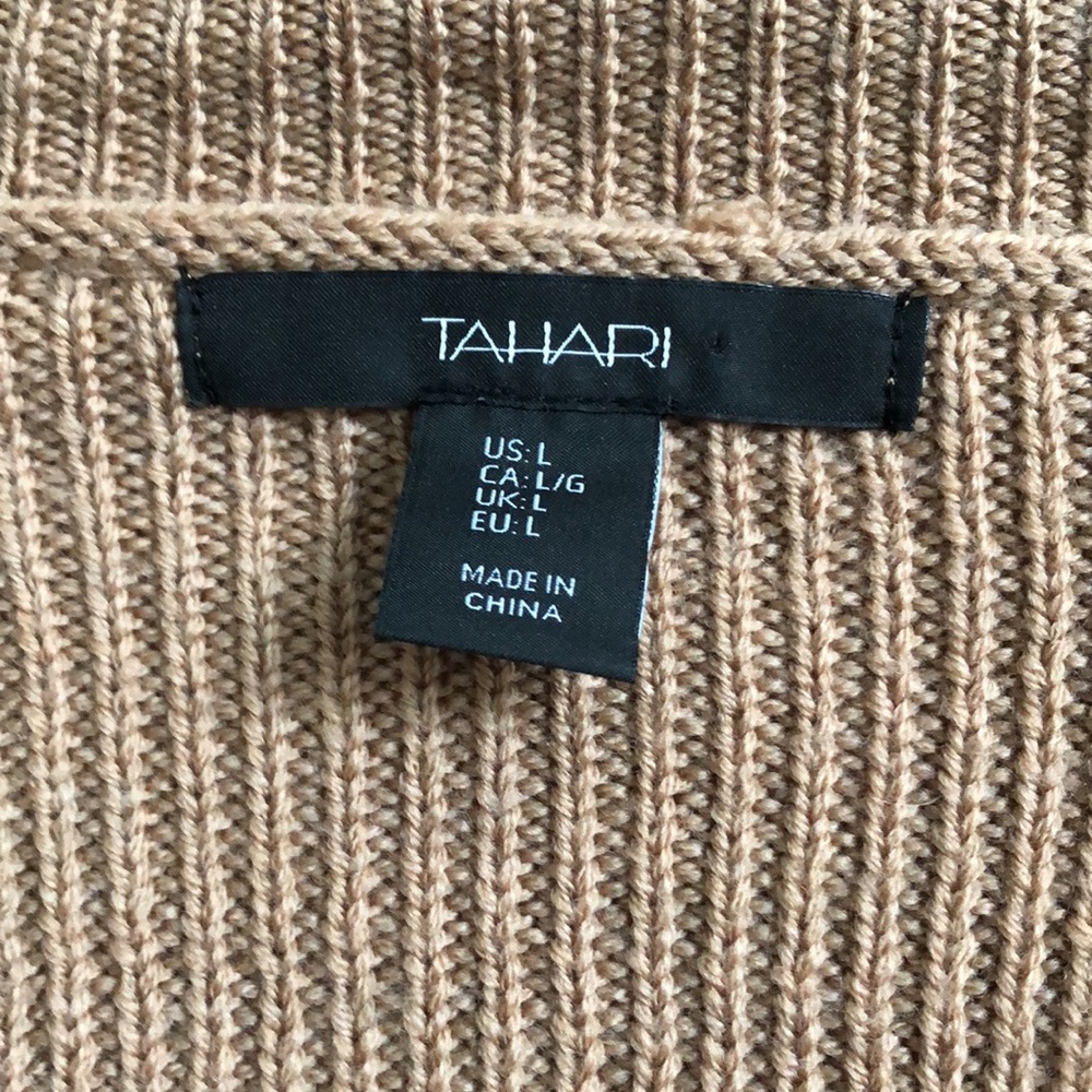 Tahari Open Front Cardigan Sweater - L - GUC - Picture 3 of 5